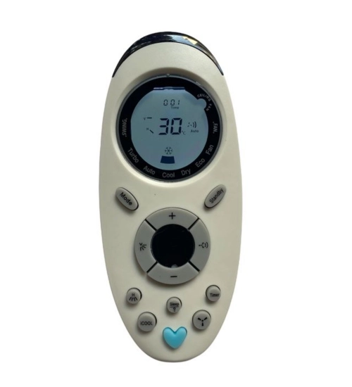 AC Remote No.143B with Backlight Onida AC Remote Control (White)