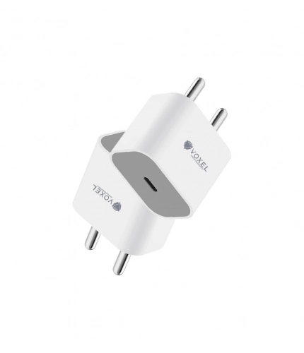 VOXEL 20 Watt ' C ' Port PD Charger AB Plastic (White)