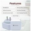 VOXEL 25 Watt ' C ' Port PD Charger AB Plastic (White)