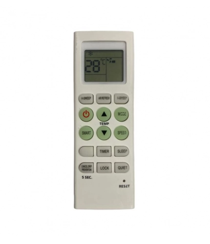 AC Remote No.36E No Backlight Micromax AC Remote Control (White)