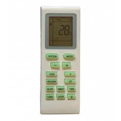 AC Remote No.18 No Backlight Onida AC Remote Control (White)