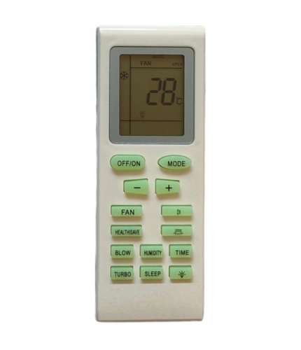 AC Remote No.18 No Backlight Onida AC Remote Control (White)