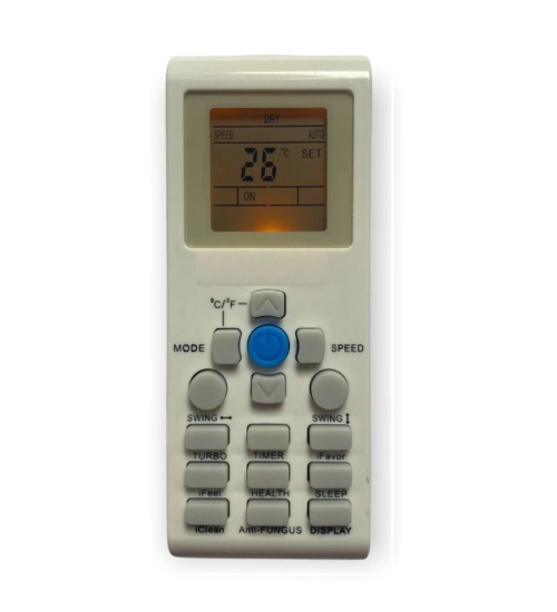 AC Remote No.171 with Backlight Aux AC Remote Control (White)