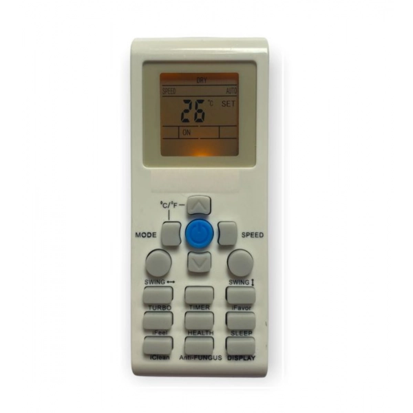Dropship AC Remote No.171 with Backlight Aux AC Remote Control (White)