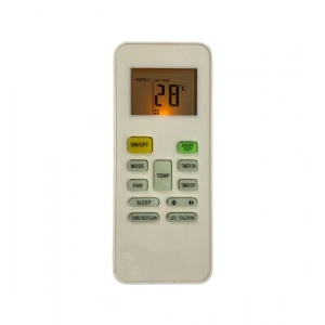 Generic AC Remote No.142 with Backlight Midea AC Remote Control (White)