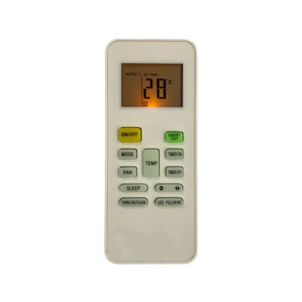 Dropship AC Remote No.142 with Backlight Midea AC Remote Control (White)