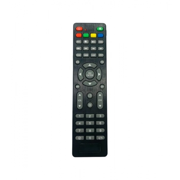 Dropship Smart TV Remote No.1212 No Voice Croma Smart TV LCD LED Remote Control (Black)