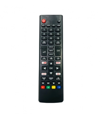Smart TV Remote No.1209 Crown Smart TV LCD LED Remote Control (Black)