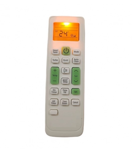 AC Remote No.90 with Backlight Samsung AC Remote Control (White)