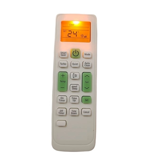AC Remote No.90 with Backlight Samsung AC Remote Control (White)