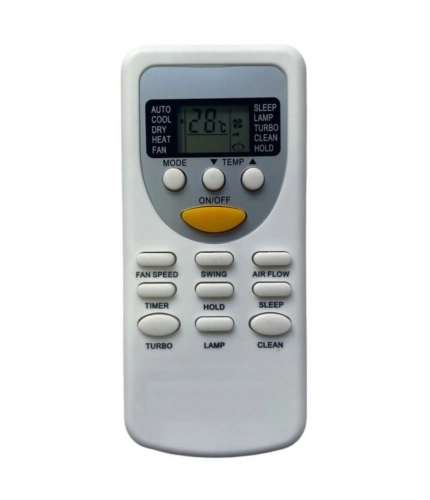 AC Remote No.49 No Backlight Videocon AC Remote Control (White)