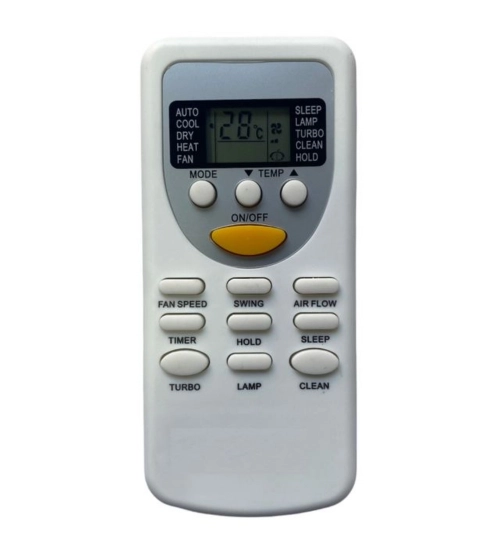 AC Remote No.49 No Backlight Videocon AC Remote Control (White)