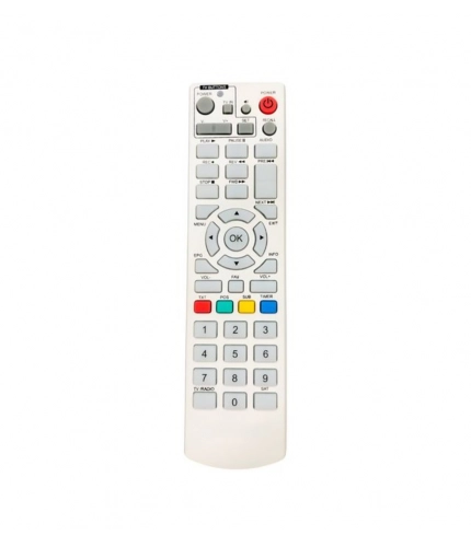 DTH Remote No.1202, Solid Free Dish DTH Remote (White)