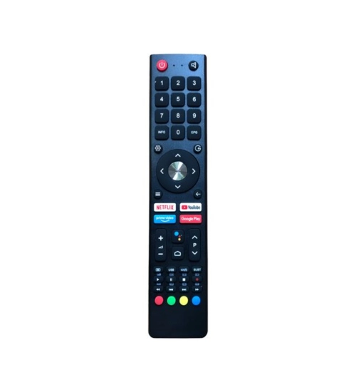 Smart TV Remote No.1176 Nokia Smart Android 4k LCD LED TV Remote Control (Black)