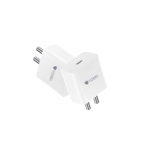 VOXEL 100 Watt ' C ' Port PD Fast Charger AB Plastic (White)