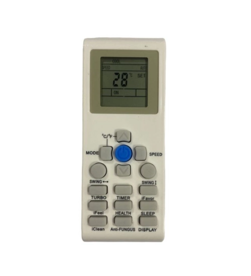 AC Remote No.171 No Backlight Aux AC Remote Control (White)