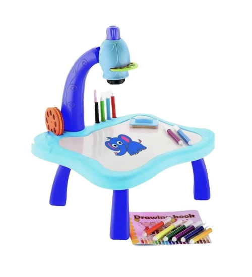 Plastic Drawing Projector Table For Kids (Multicolor )