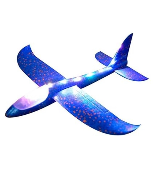 Plastic 3D Throw Foam Plane Aeroplane Gliders, Flying Aircraft Pack Of 1 (Multicolor )