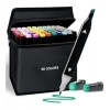 Dropship Plastic 60Pcs Colors Art Markers Sketch Pen Dual Tip Artist Art Marker (Multicolor )
