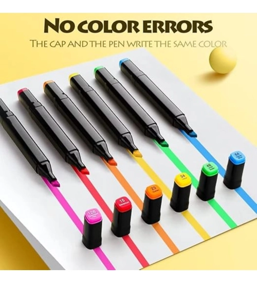 Plastic 24Pcs Colors Art Markers Sketch Pen Dual Tip Artist Art Marker (Multicolor )