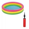 Dropship Plastic Bath Tub With Pump 3 Ft Round For Kids (Multicolor )