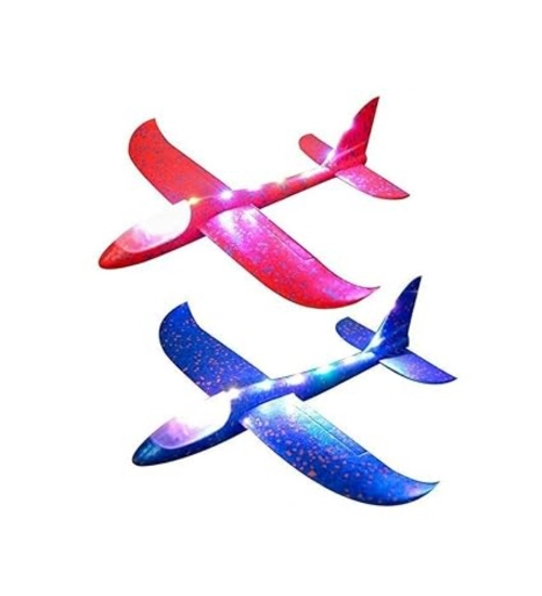 Plastic 3D Throw Foam Plane Aeroplane Gliders, Flying Aircraft Pack Of 1 (Multicolor )