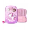 Dropship Plastic Unicorn Embossed Cover Pencil Pouch, Kids, Pencil Box (Multicolor )
