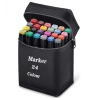 Dropship Plastic 24Pcs Colors Art Markers Sketch Pen Dual Tip Artist Art Marker (Multicolor )