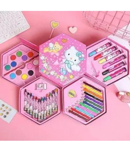 Plastic 46-Piece Art Set For Kids (Multicolor )