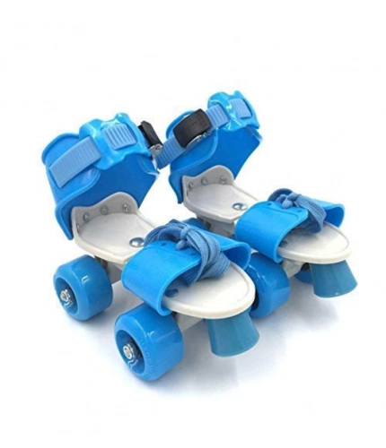 Plastic Roller Adjustable Inline Skating Shoes For Sport (Multicolor )