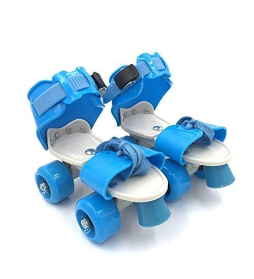 Plastic Roller Adjustable Inline Skating Shoes For Sport (Multicolor )