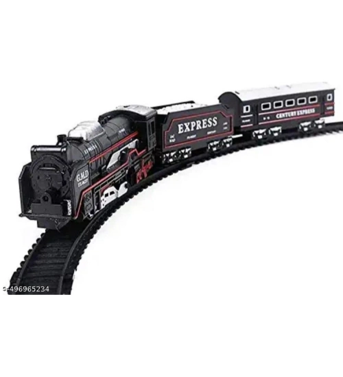 Plastic Amazing Musical Classic Toy Train 13Pcs Toy Set (Multicolor)