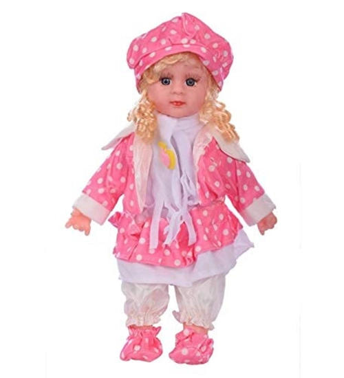 Plastic Singing Songs And Poem Baby Girl Doll (Multicolor )