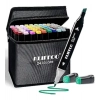 Dropship Plastic 24Pcs Colors Art Markers Sketch Pen Dual Tip Artist Art Marker (Multicolor )