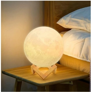 Generic Plastic 3D Moon Night Lamp (Multicolor )