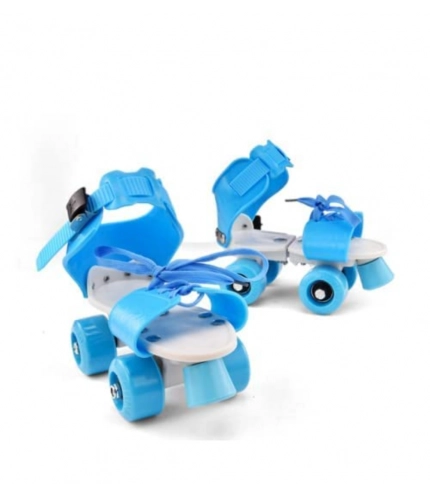 Plastic Roller Adjustable Inline Skating Shoes For Sport (Multicolor )