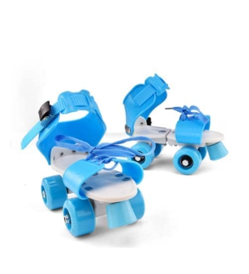 Plastic Roller Adjustable Inline Skating Shoes For Sport (Multicolor )