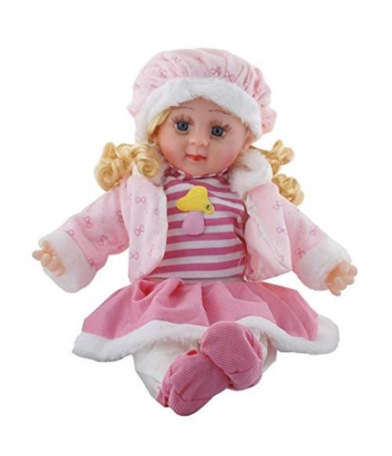 Plastic Singing Songs And Poem Baby Girl Doll (Multicolor )