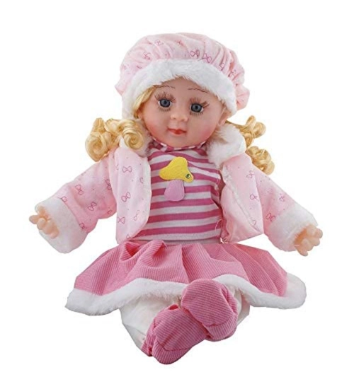 Plastic Singing Songs And Poem Baby Girl Doll (Multicolor )