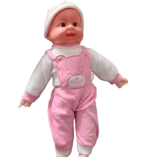 Plastic Happy Baby Laughing Musical Boy Doll With Touch Sensors - Sound Ideal Gift For Kids (Multicolor )
