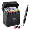 Dropship Plastic 48Pcs Colors Art Markers Sketch Pen Dual Tip Artist Art Marker (Multicolor )