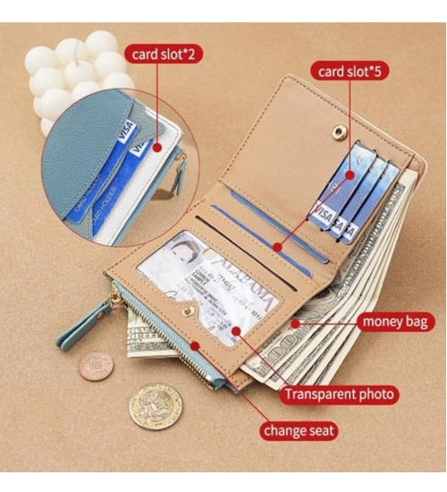 Women's PU Leather Wallet (Multicolor)