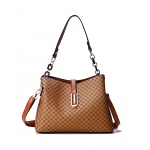 Generic Women's Faux Leather Shoulder Zipper Handbag (Multicolor)