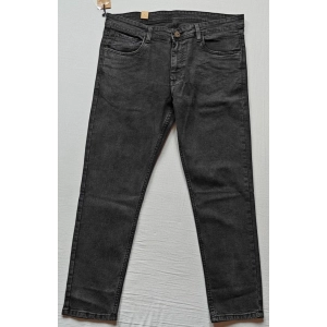 Generic Men's Cotton Blended Solid Tapered Jeans (Grey)