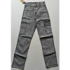 Dropship Women's Cotton Blended Solid Cargo Straight Fit (Grey)