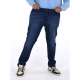 Men's Cotton Blended Solid Plus Size Jeans (Dark Blue) Men's Cotton Blended Solid Plus Size Jeans (Dark Blue)