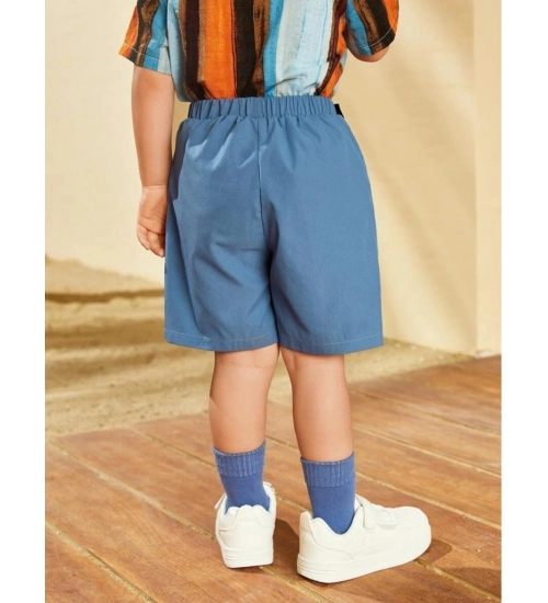 Kid's Lycra Printed Casual wear Shirt And Shorts Set (SkyBlue)