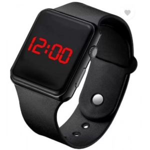 Generic Women's Casual Rubber Aveo & M2 & Black Digital led Watch Pack Of-3 (White )