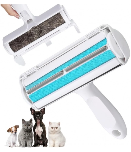 Plastic Dog Hair Remover Roller (Blue)