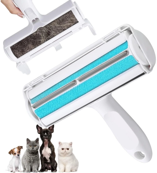 Plastic Dog Hair Remover Roller (Blue)